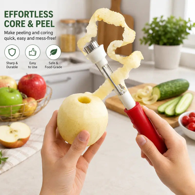 2 in 1 Apple Corer and Peeler Tool