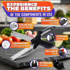 2-in-1 Kitchen Scissors with Cutting Board