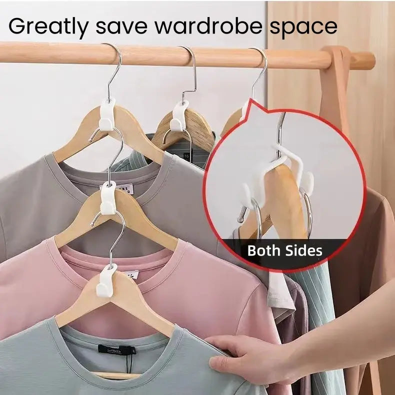 Hanger Connector Hooks – Space-Saving Closet Organizer & Hanger Extender