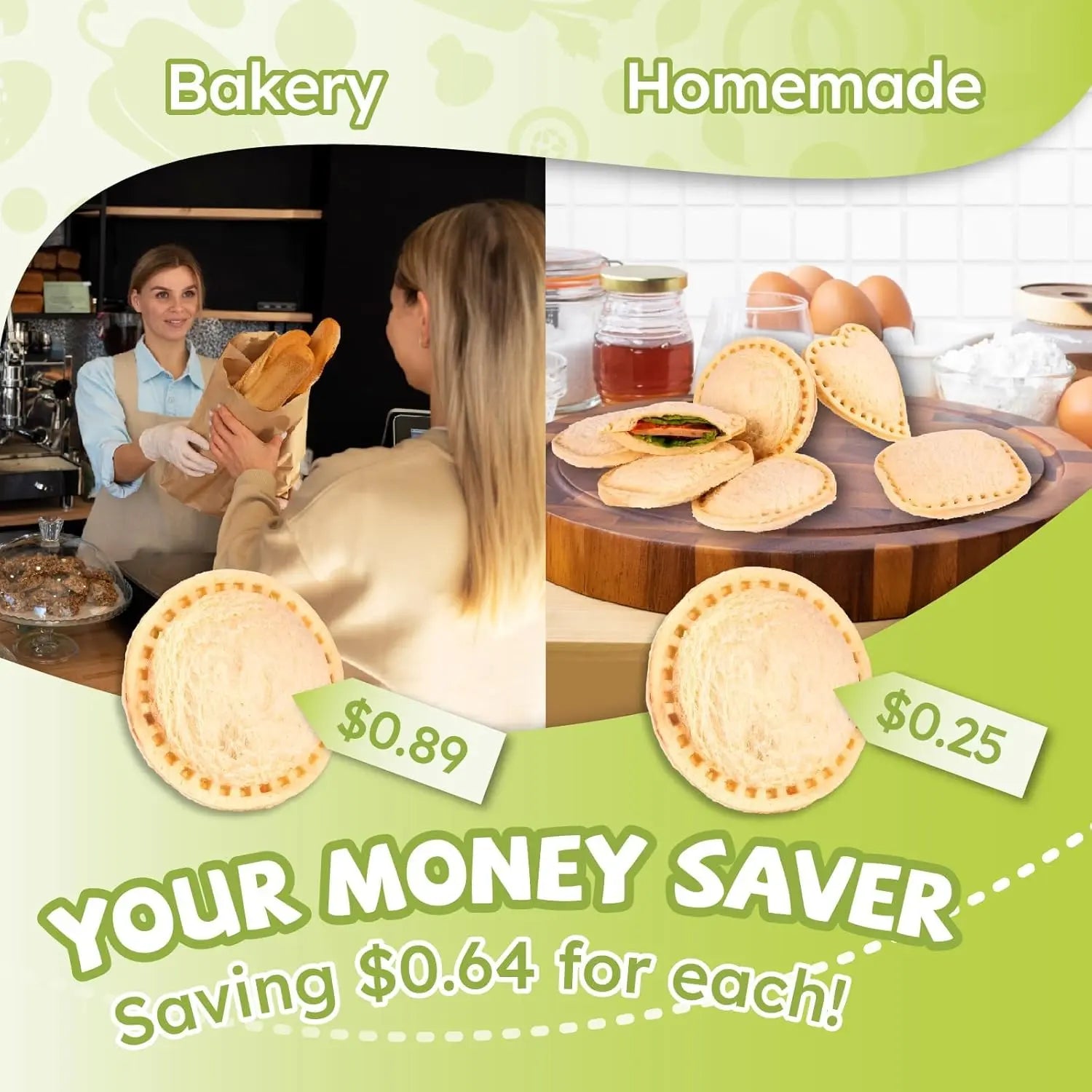 Crustless Sandwich Maker Sealer Cutter