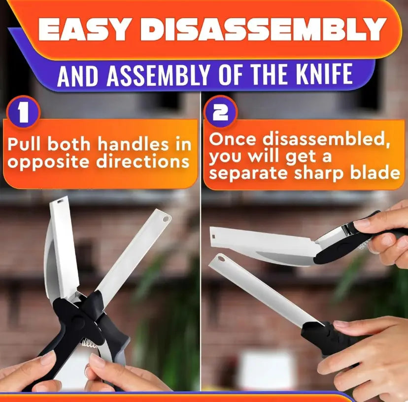 2-in-1 Kitchen Scissors with Cutting Board