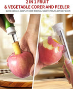 2 in 1 Apple Corer and Peeler Tool