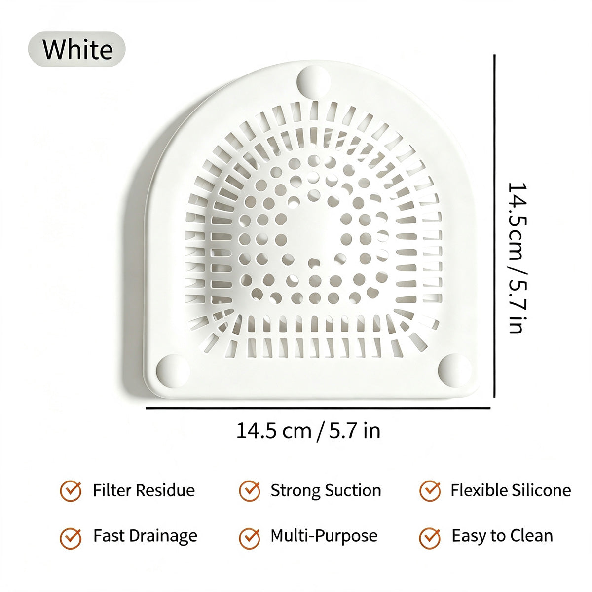 Silicone Sink Drain Hair Catcher