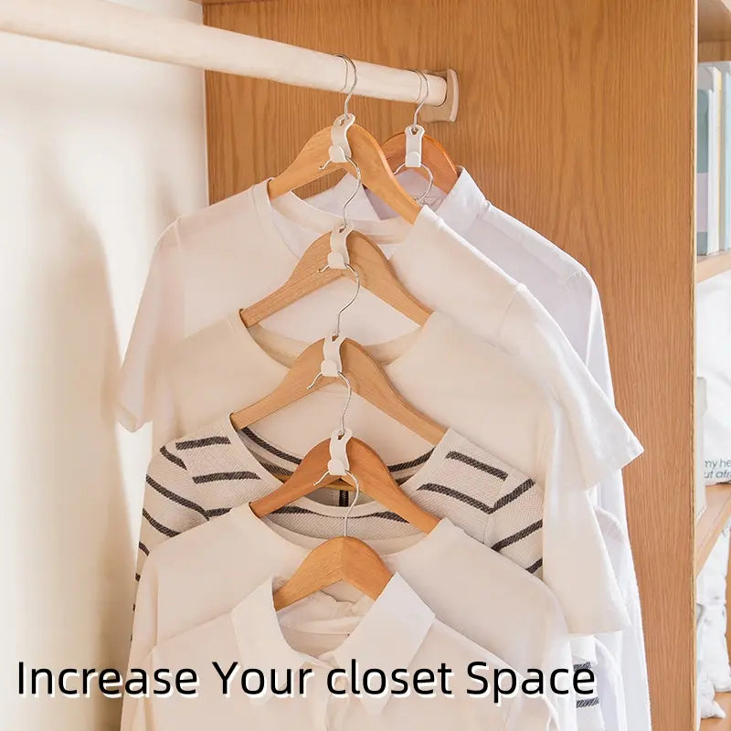 Hanger Connector Hooks – Space-Saving Closet Organizer & Hanger Extender