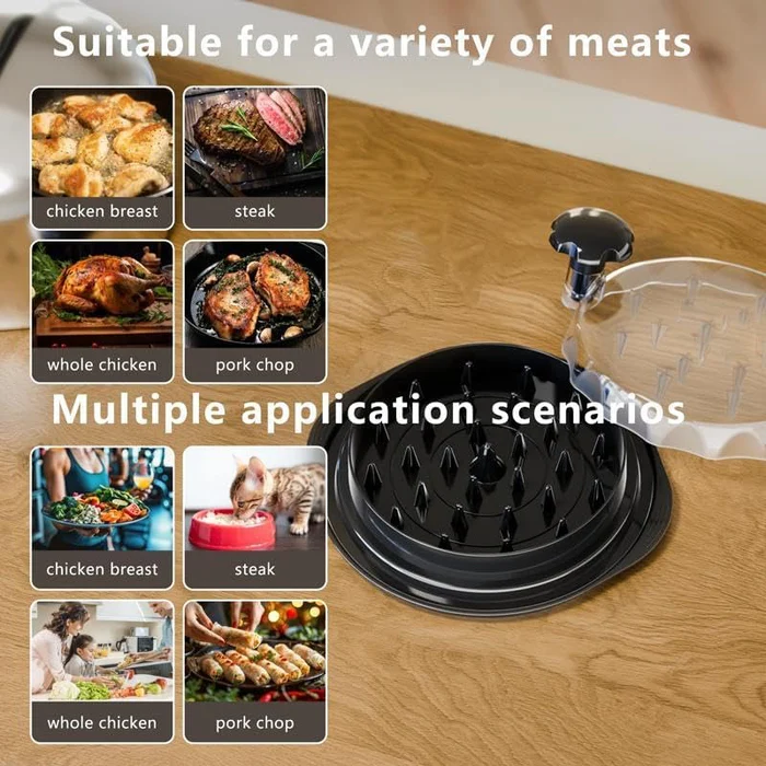 Visible Lid Meat Shredder
