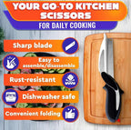 2-in-1 Kitchen Scissors with Cutting Board