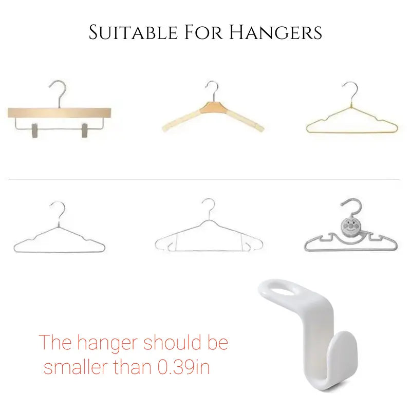 Hanger Connector Hooks – Space-Saving Closet Organizer & Hanger Extender