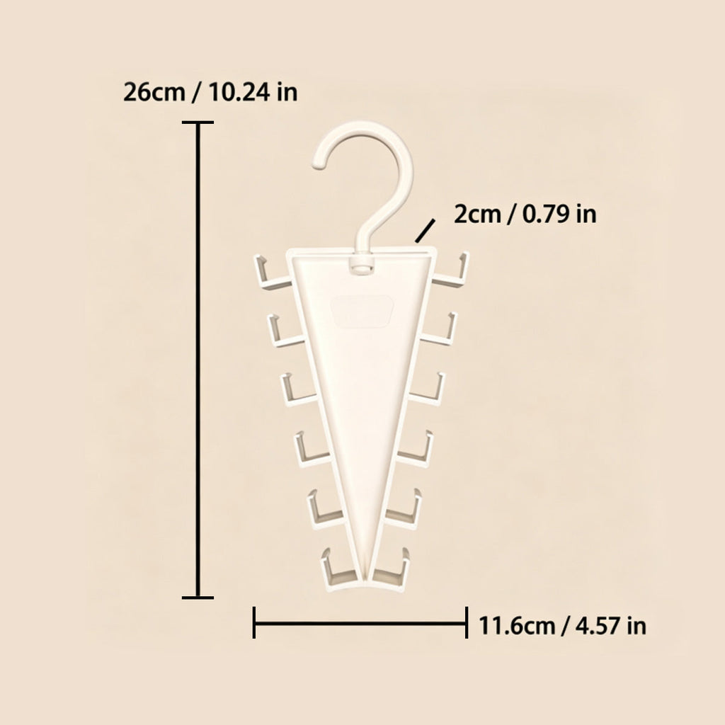 V-Shaped Double-Sided Closet Hanger Organizer