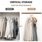 V-Shaped Double-Sided Closet Hanger Organizer