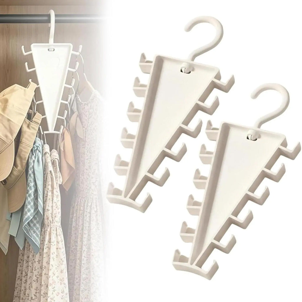 V-Shaped Double-Sided Closet Hanger Organizer