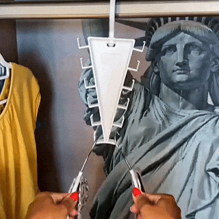 V-Shaped Double-Sided Closet Hanger Organizer