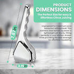 Manual Lemon Squeezer – Metal Citrus Press with Strainer