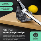 Manual Lemon Squeezer – Metal Citrus Press with Strainer